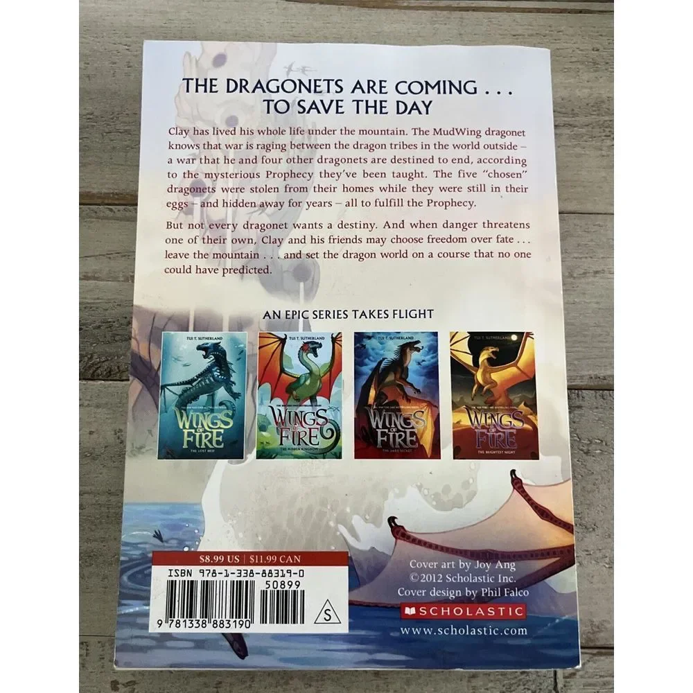 Wings of‎ Fire, One The Dragnet Prophecy Tui T Sutherland Paperback Book